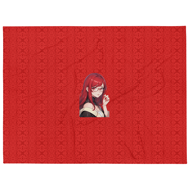 (Red WAIFU) K Throw Blanket product image (2)