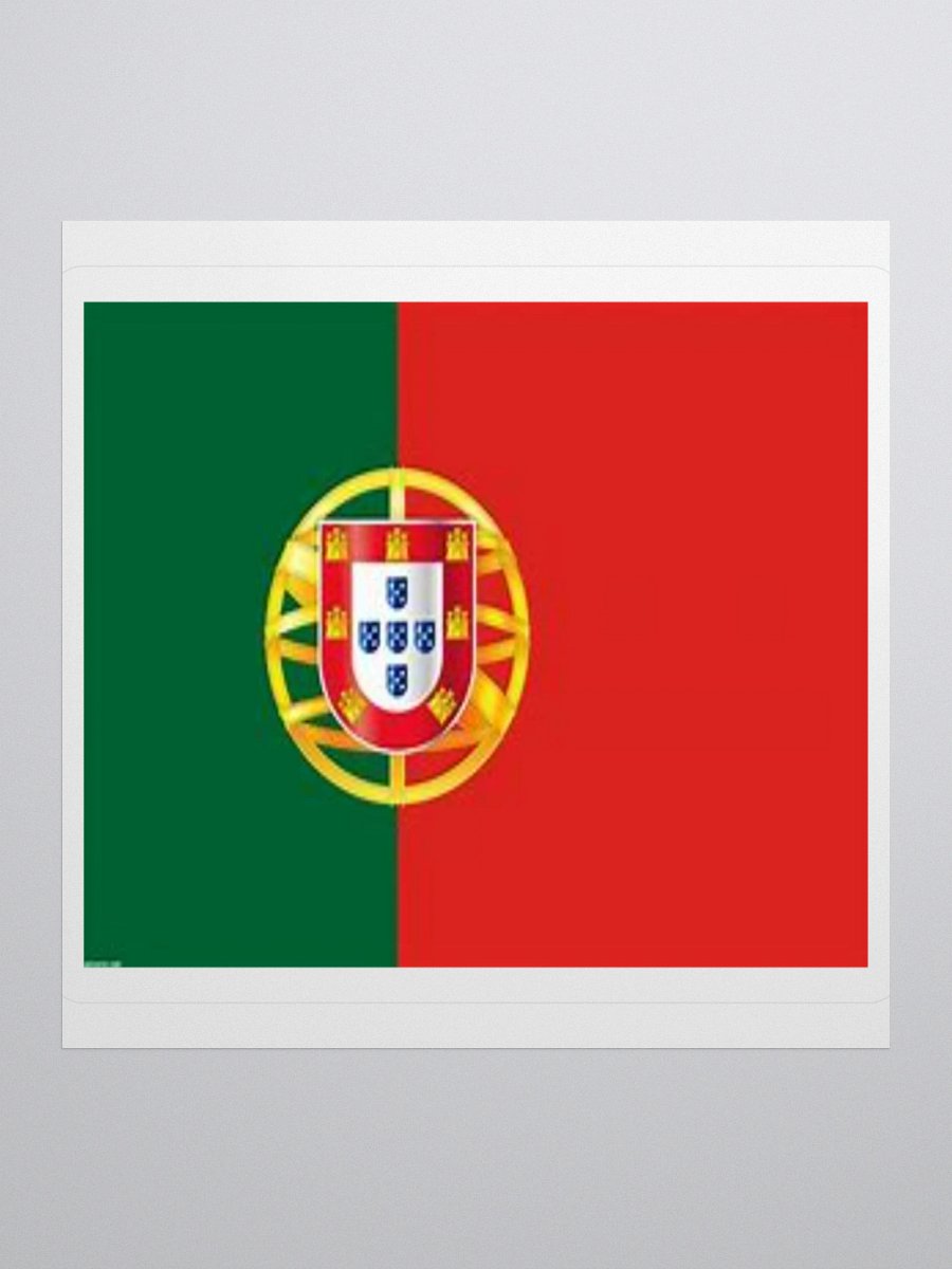 Portuguese Flag Sticker - Durable Vinyl for Indoor Use - Multiple Sizes Available product image (3)
