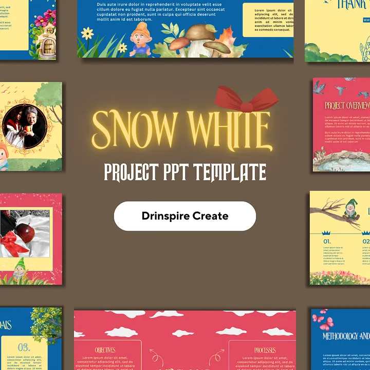 Snow White-Inspired Project Powerpoint Presentation | 10-Slide Canva Template product image (1)