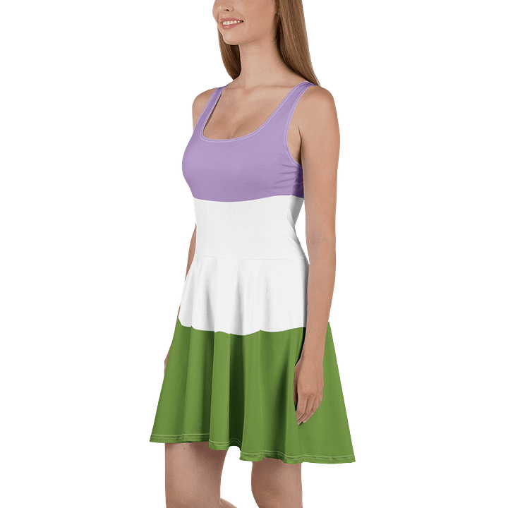 Genderqueer Pride Flag Skater Dress product image (1)