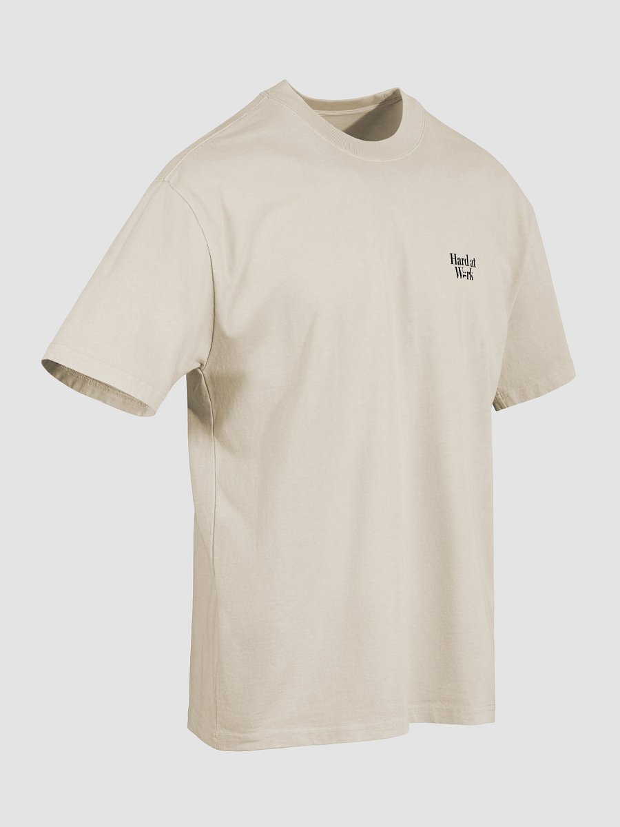 Hard at Work Oversized T-Shirt (Bone) product image (4)