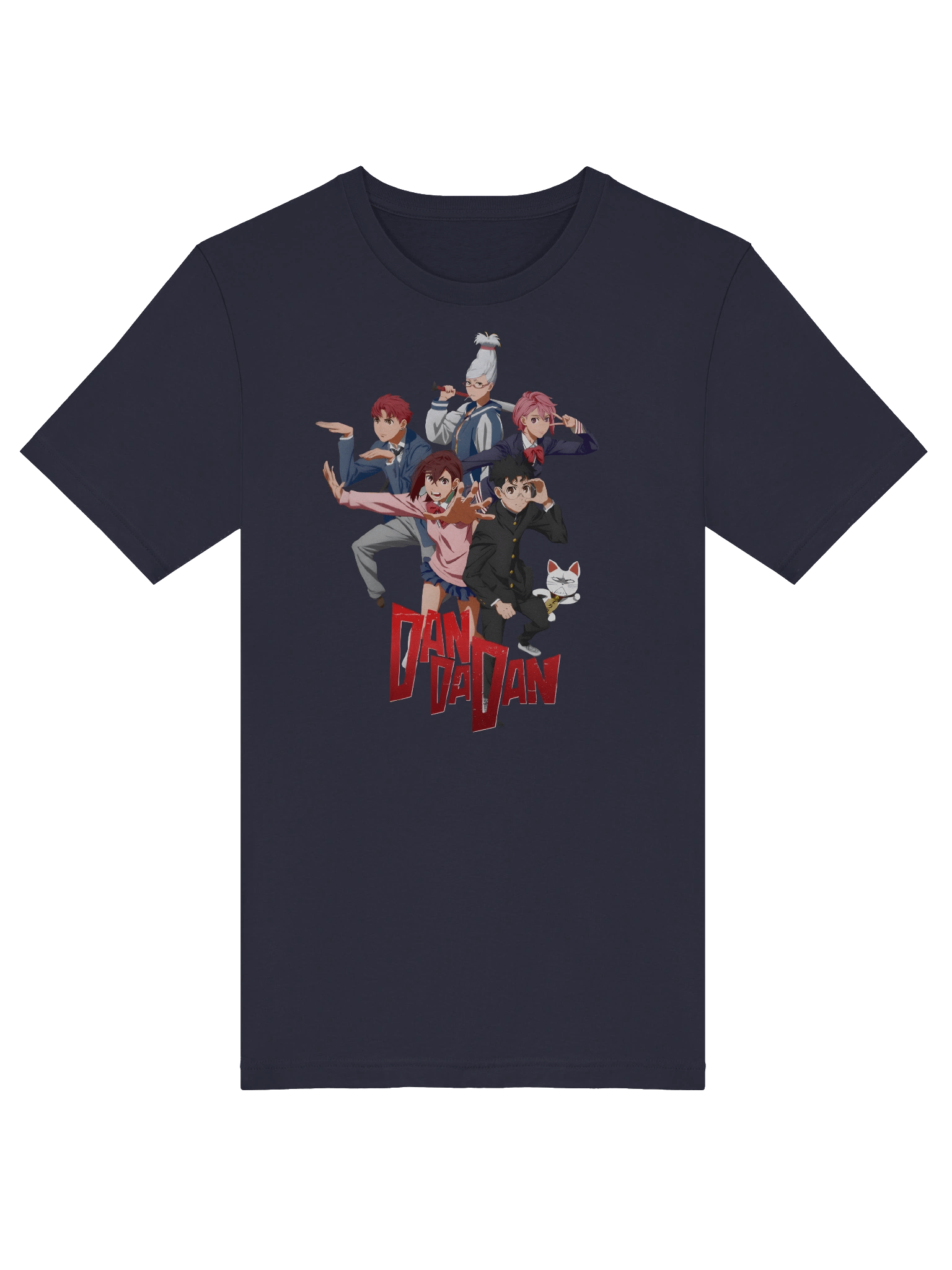 Dandadan T-Shirt – Full Crew Pose Anime Tee (NAVY) product image (5)
