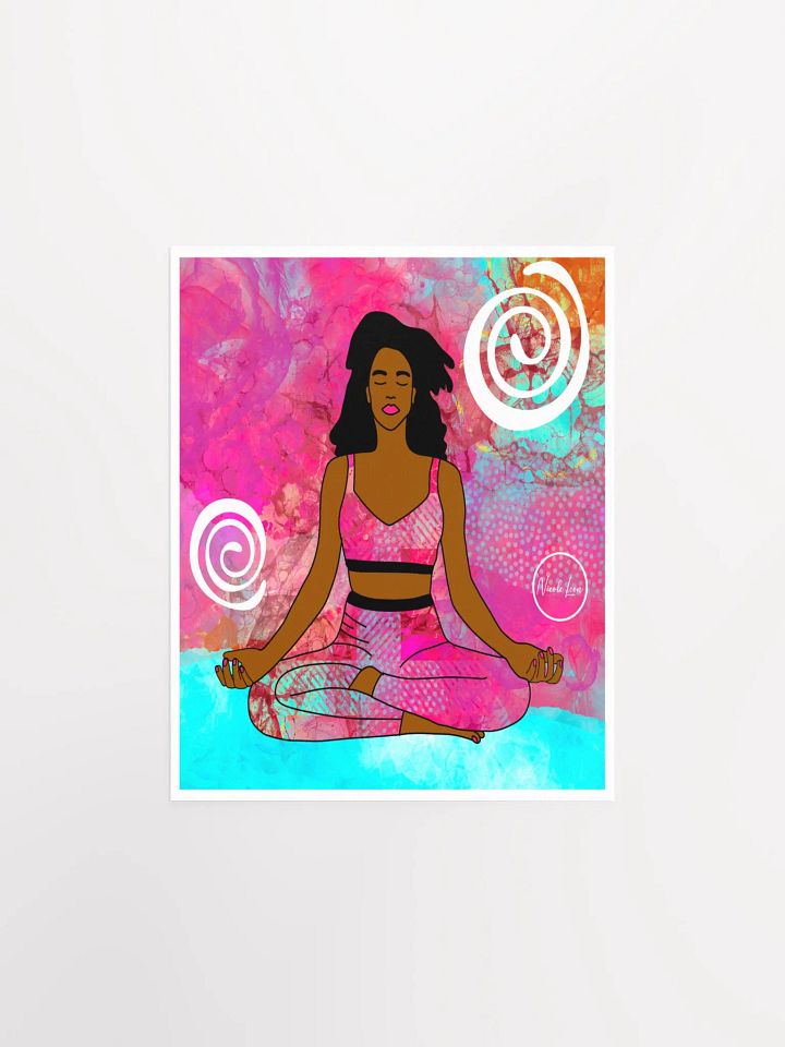 Serenity in Lotus: Meditation Poster product image (1)