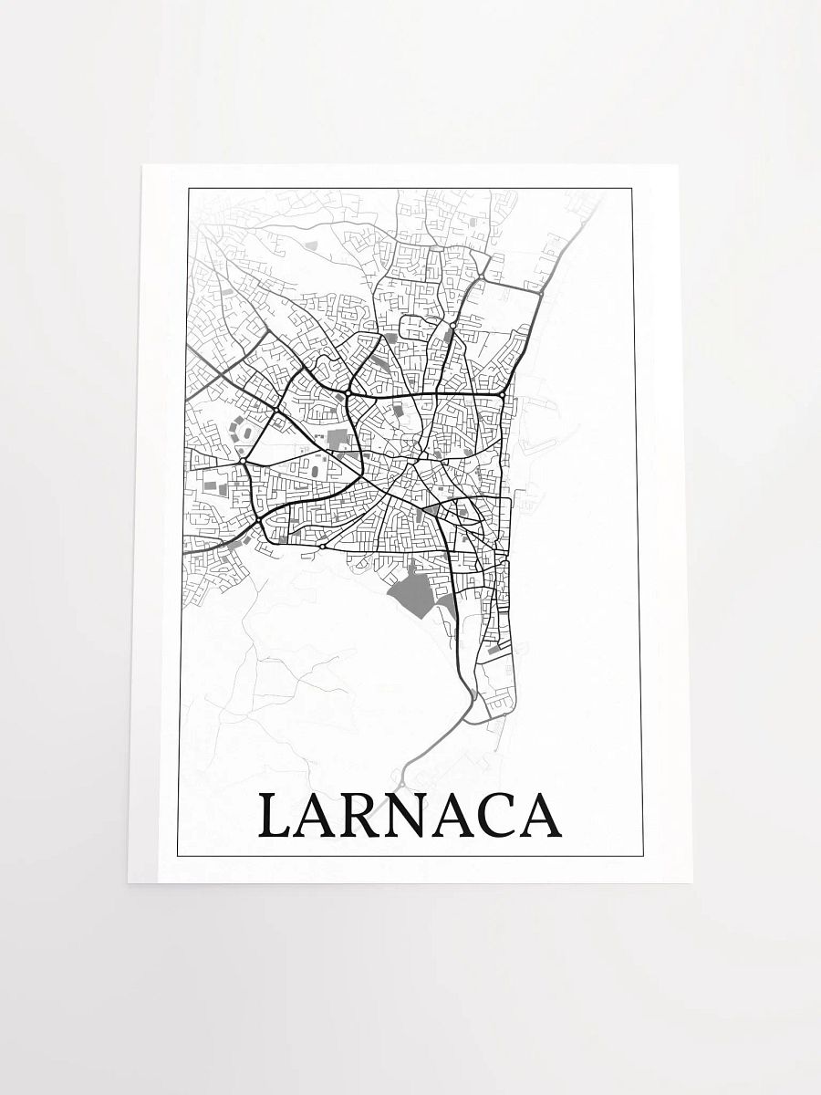 Larnaca, Cyprus, city map print product image (19)
