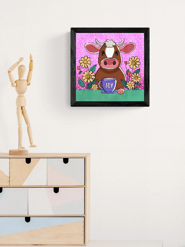 Cow Coffee Break Framed Print product image (1)