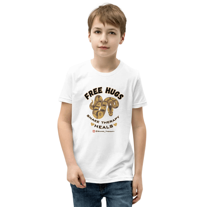 "Free Hugs" Ball Python Shirt (white/colors) product image (13)