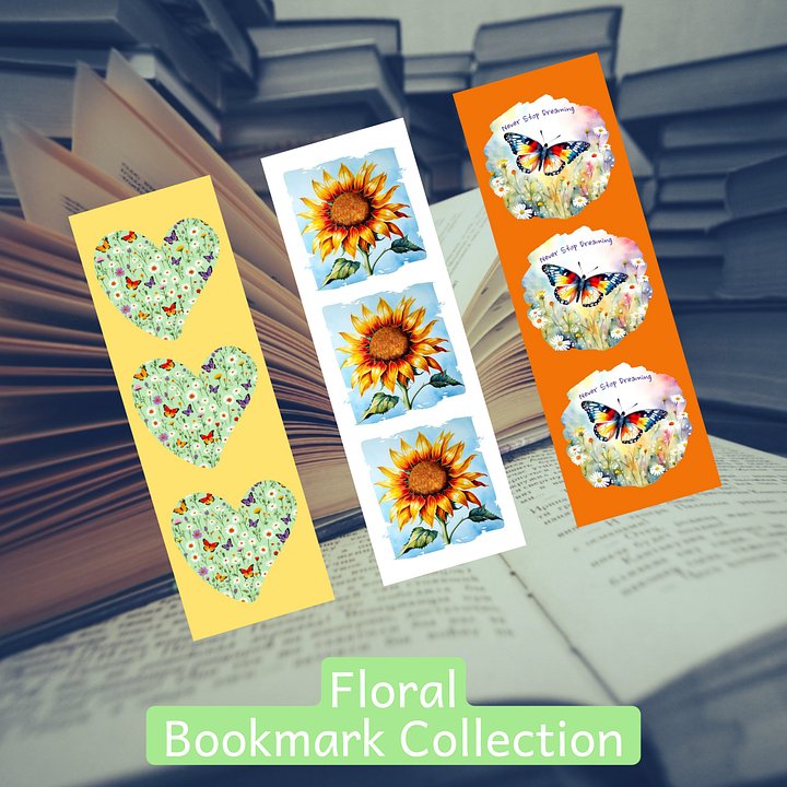 Floral Bookmark Collection product image (1)