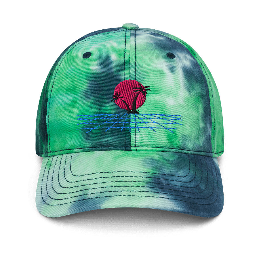 Retro Sunset Tie-Dye Dad Hat product image (1)