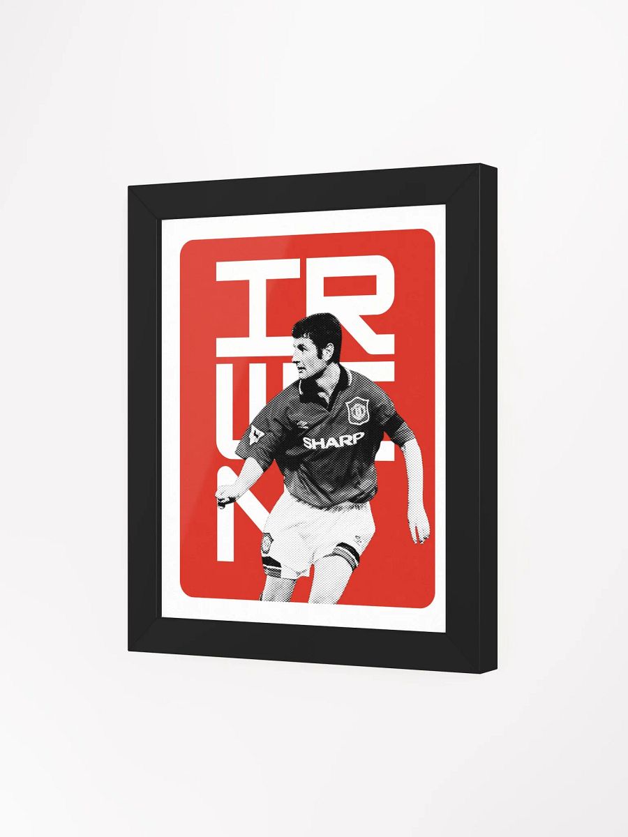 Denis Irwin BW Manchester United Name Art Framed Print product image (3)