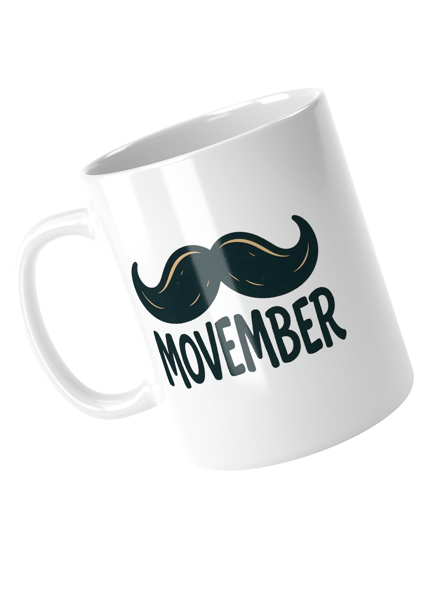 Classic Movember Moustache Mug - Men's Health Awareness Coffee Cup product image (10)