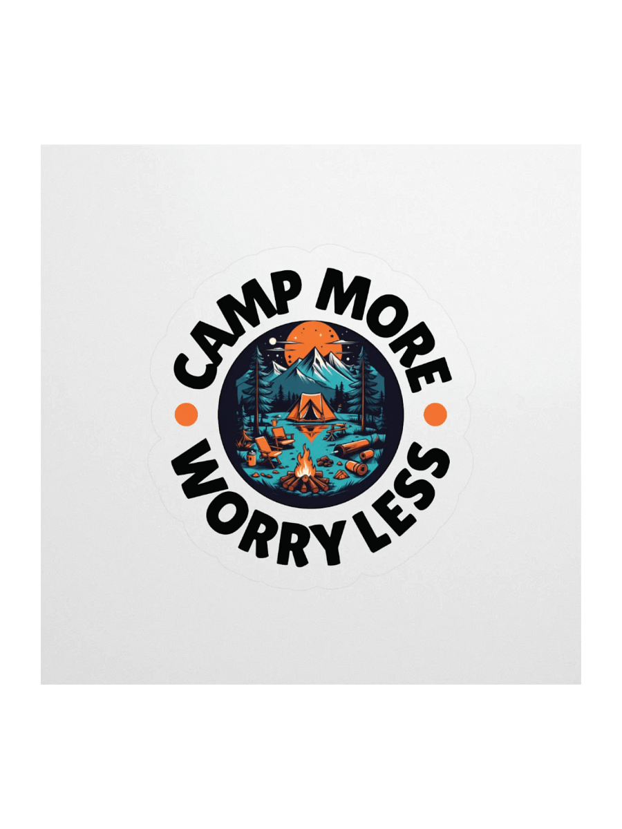 Camp More Worry Less Sticker product image (2)