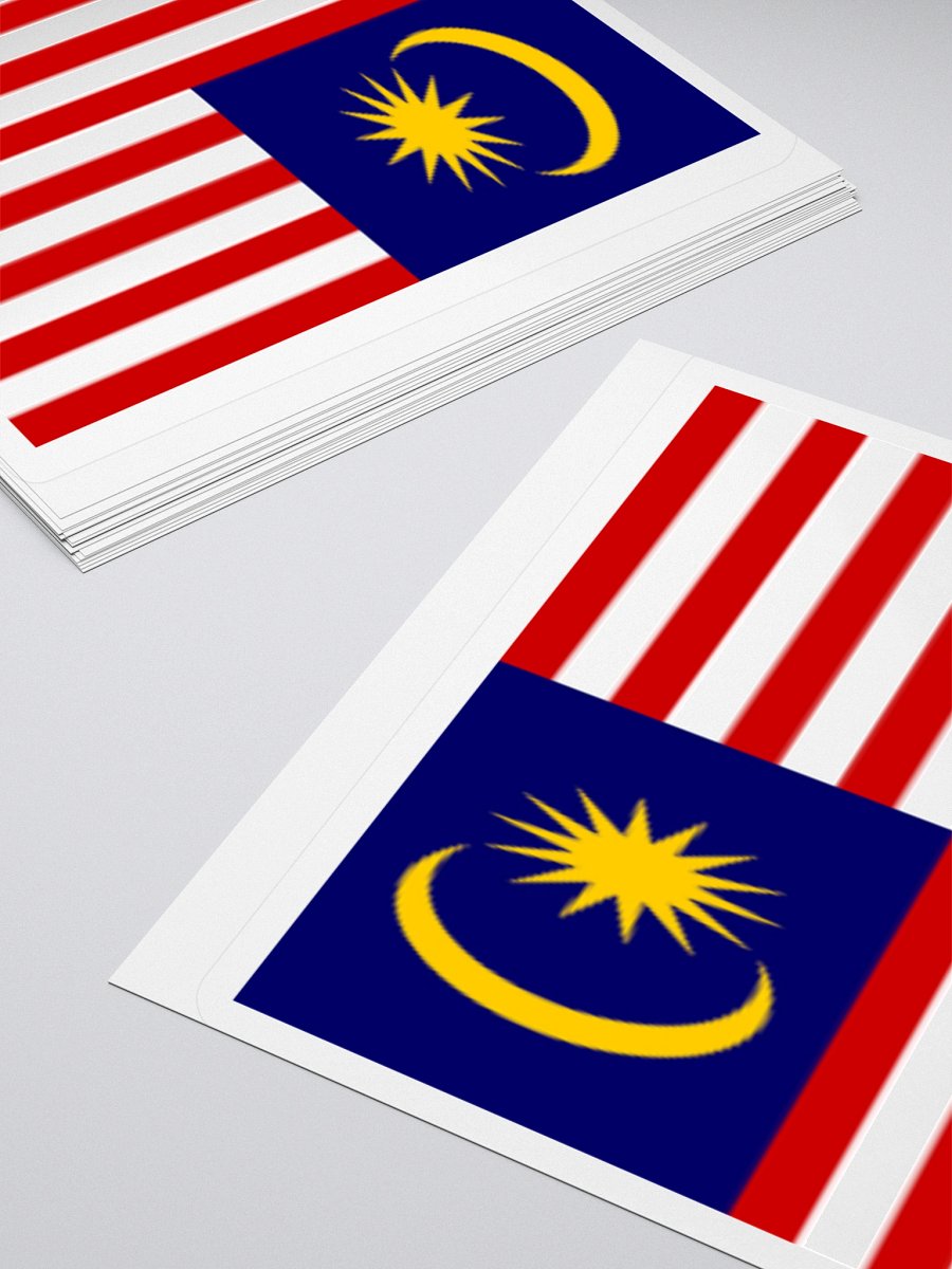 Exclusive Malaysia Flag Sticker – Show Your National Pride with Vibrant Vinyl Design product image (11)