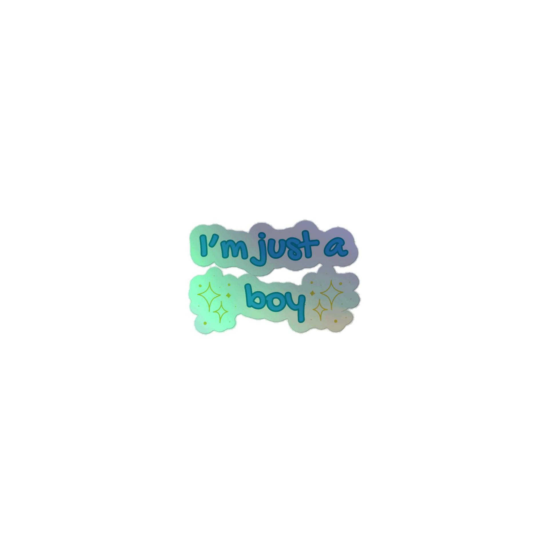 Just a boy sticker product image (1)