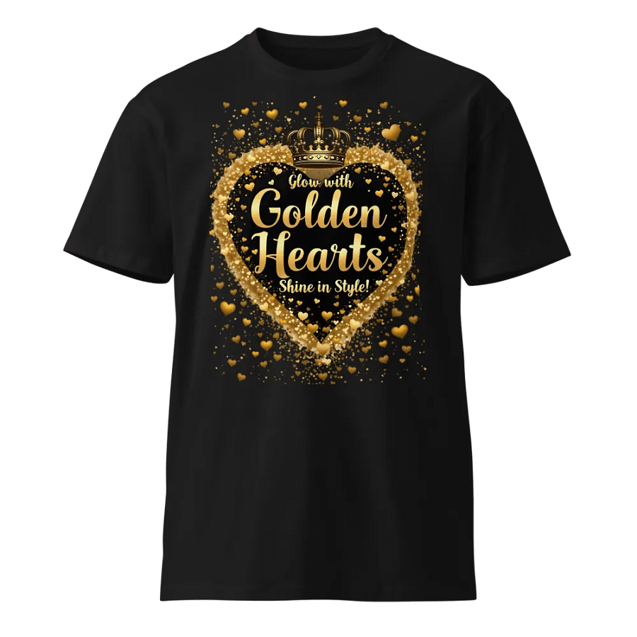Black History Month Golden Hearts Shine in Style Unisex T-Shirt product image (1)