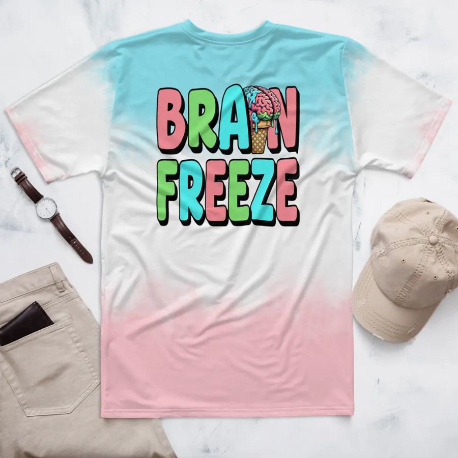 Brain Freeze Men's Crew Neck T-Shirt product image (6)