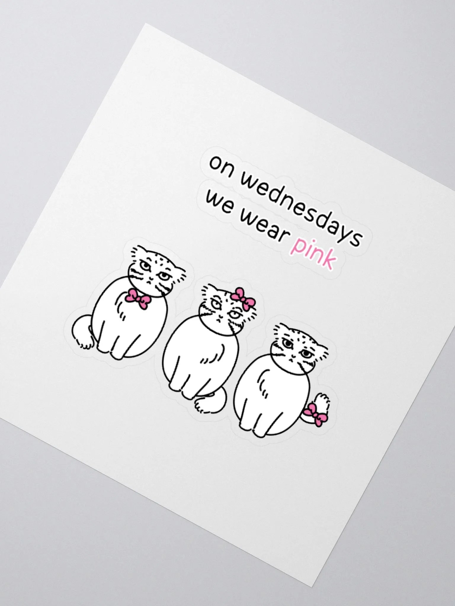Pink Wednesdays Manul - Sticker product image (6)