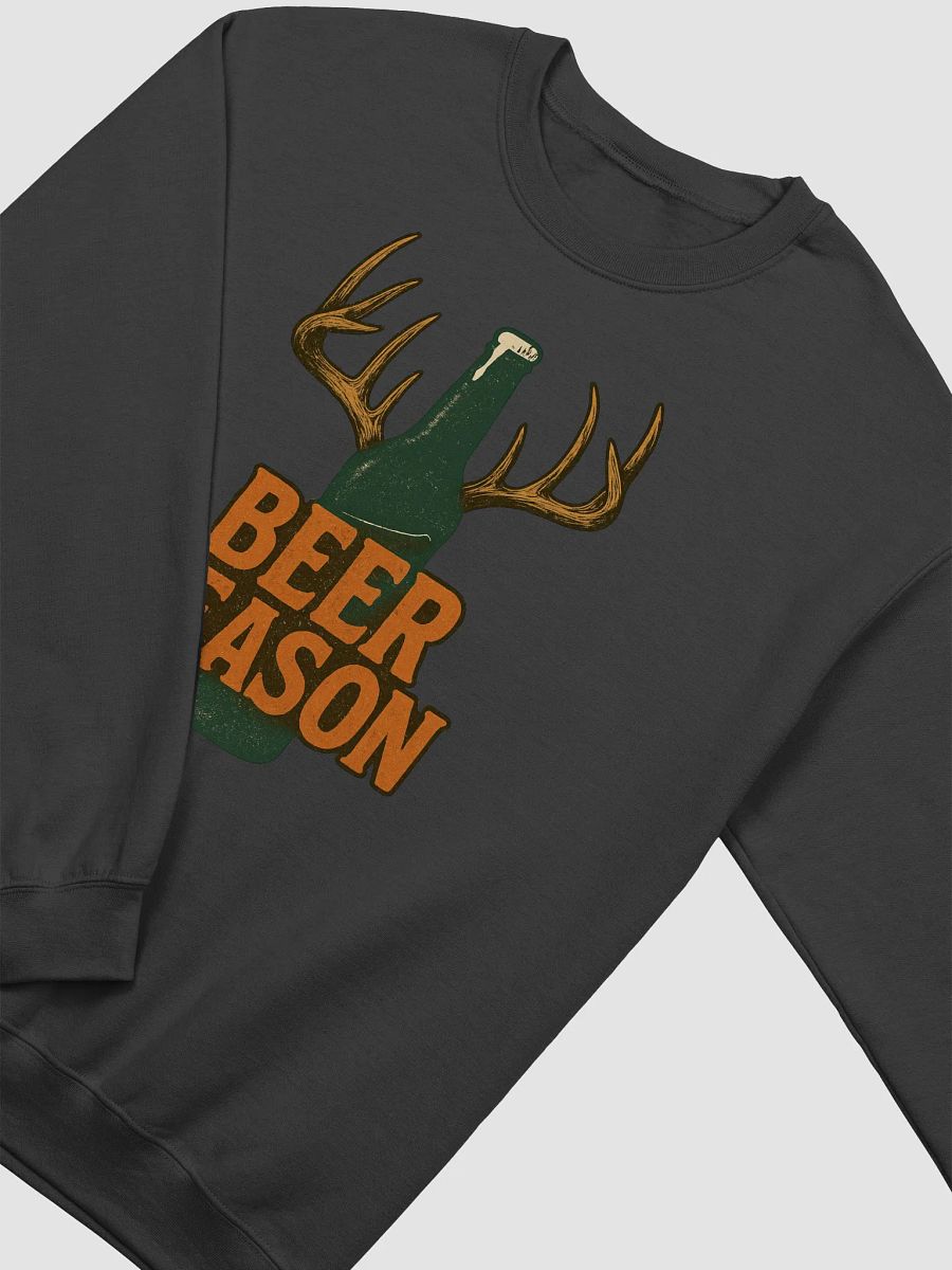 Vintage Beer Season Crewneck Sweatshirt – Funny Outdoorsman Humor product image (16)