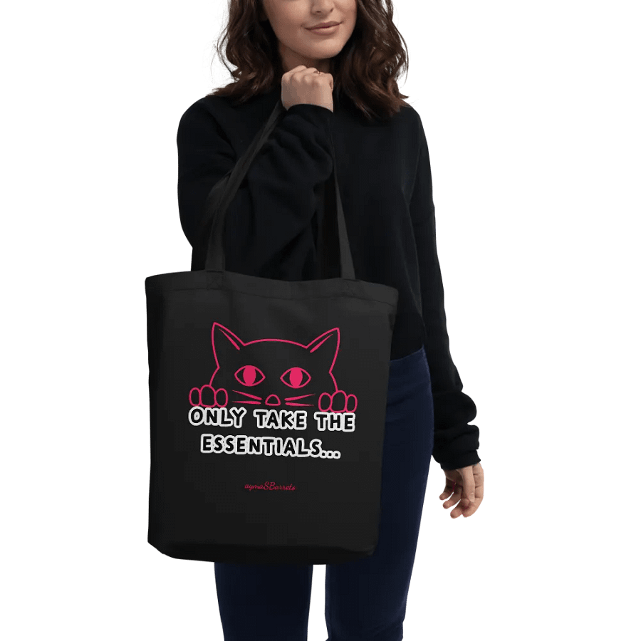 Neon Cat Essentials Tote Bag product image (3)