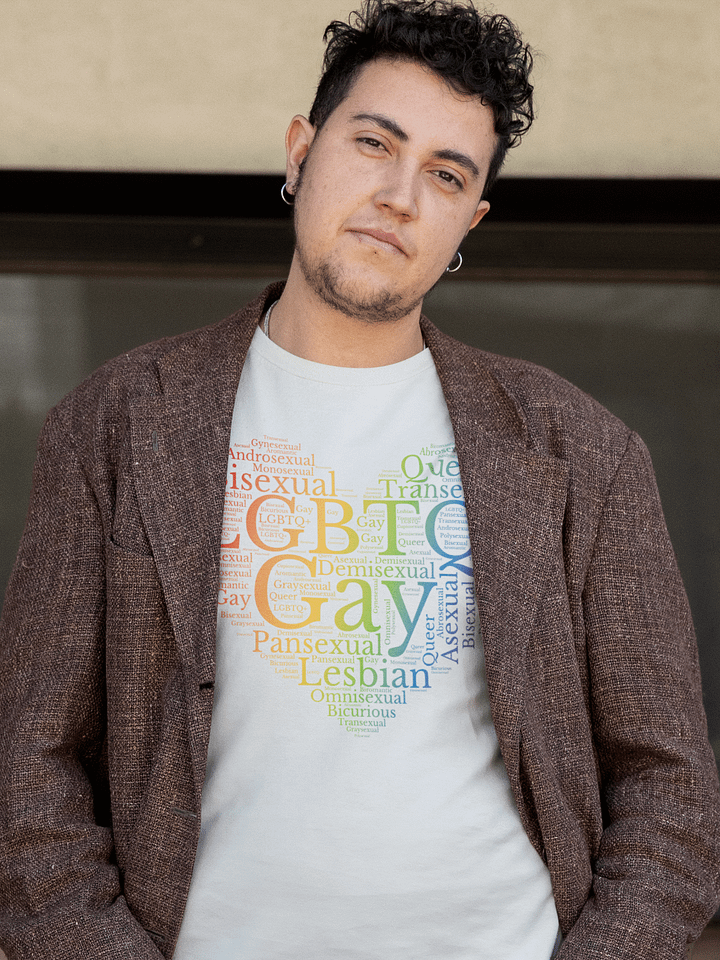 Heart Shape Word Cloud LGBTQ+ product image (1)