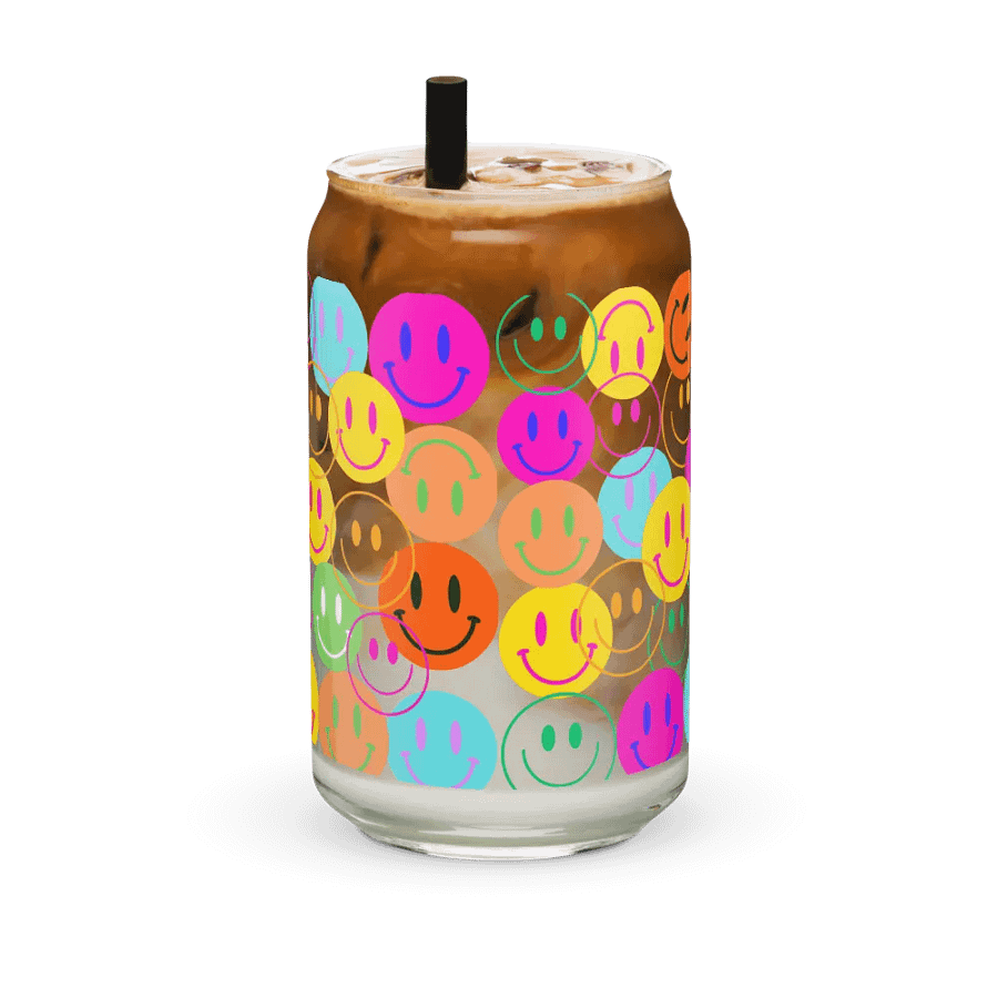 Smile emoji design - Sipper Glass product image (41)