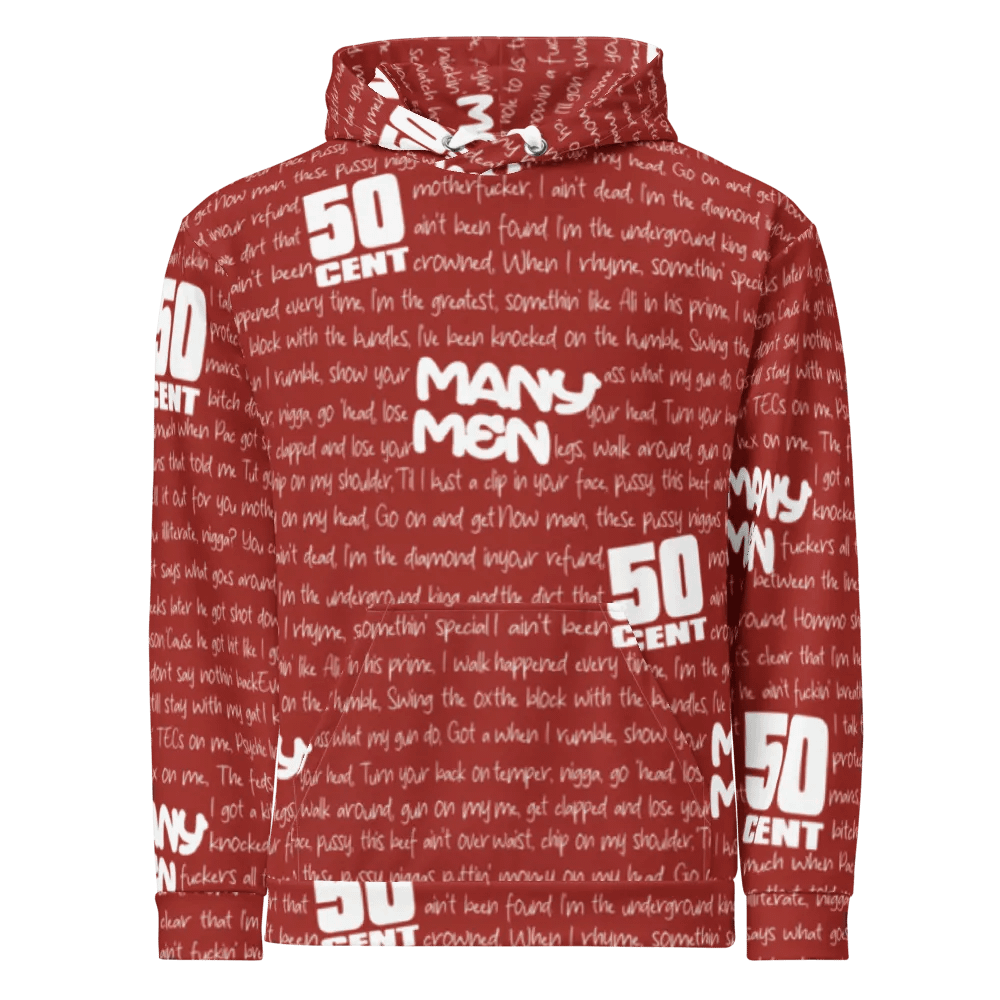 Many Men - 50 Cent - RED - Unisex Hoodie product image (2)