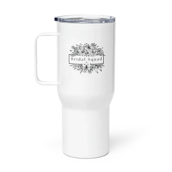 Classic Bridal Squad 010 B&W Classic Floral Bliss Travel Mug product image (1)