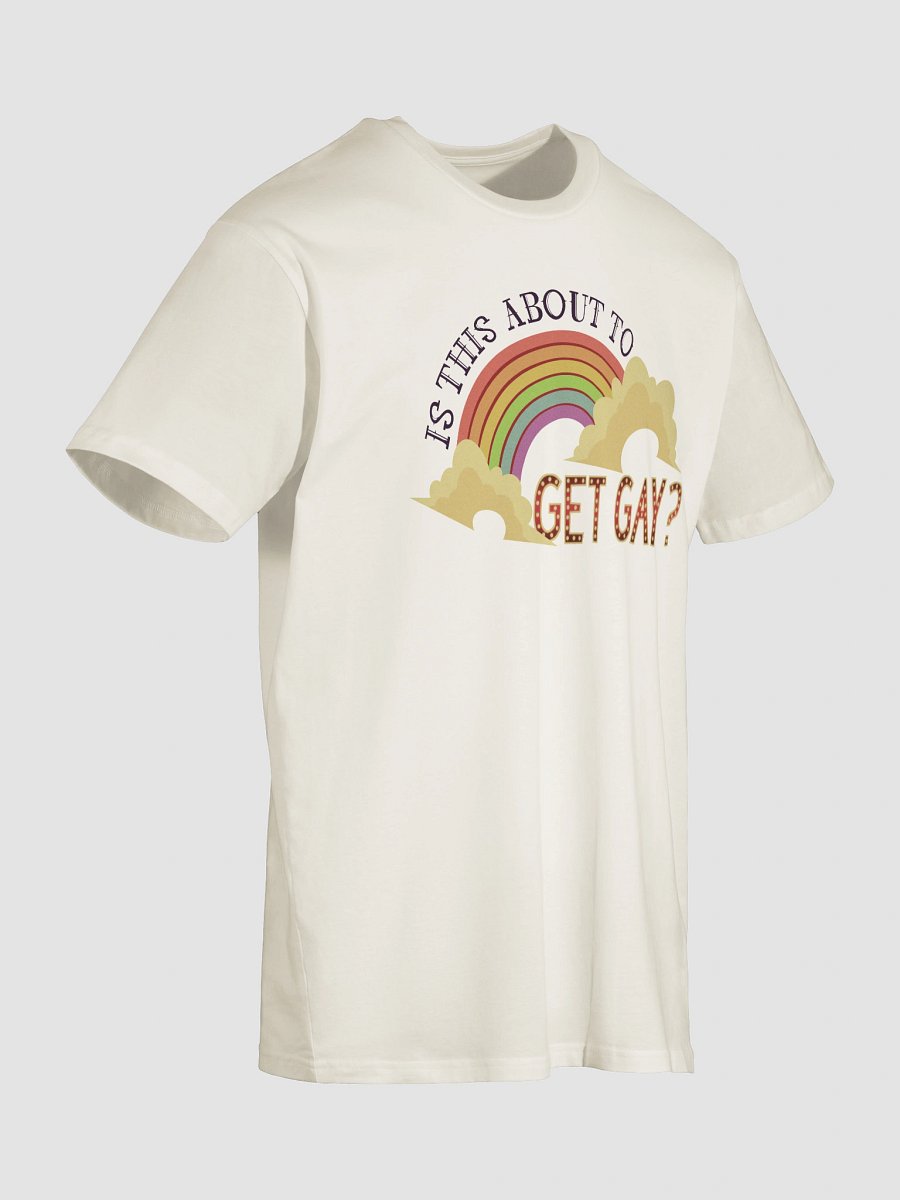 Is This About To Get Gay? Cream Unisex Tee product image (4)