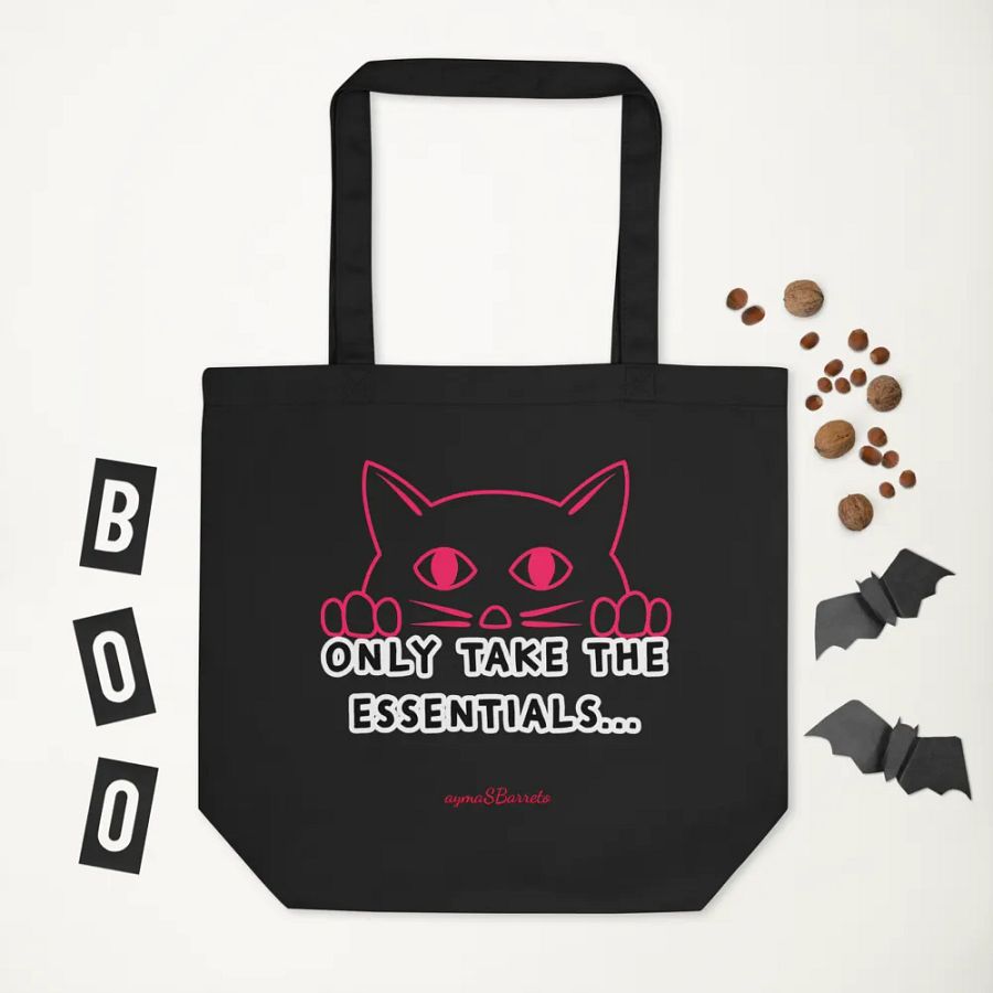 Neon Cat Essentials Tote Bag product image (7)