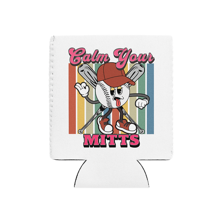 Calm Your Mitts Baseball Peaceful Playtime Coozie product image (2)