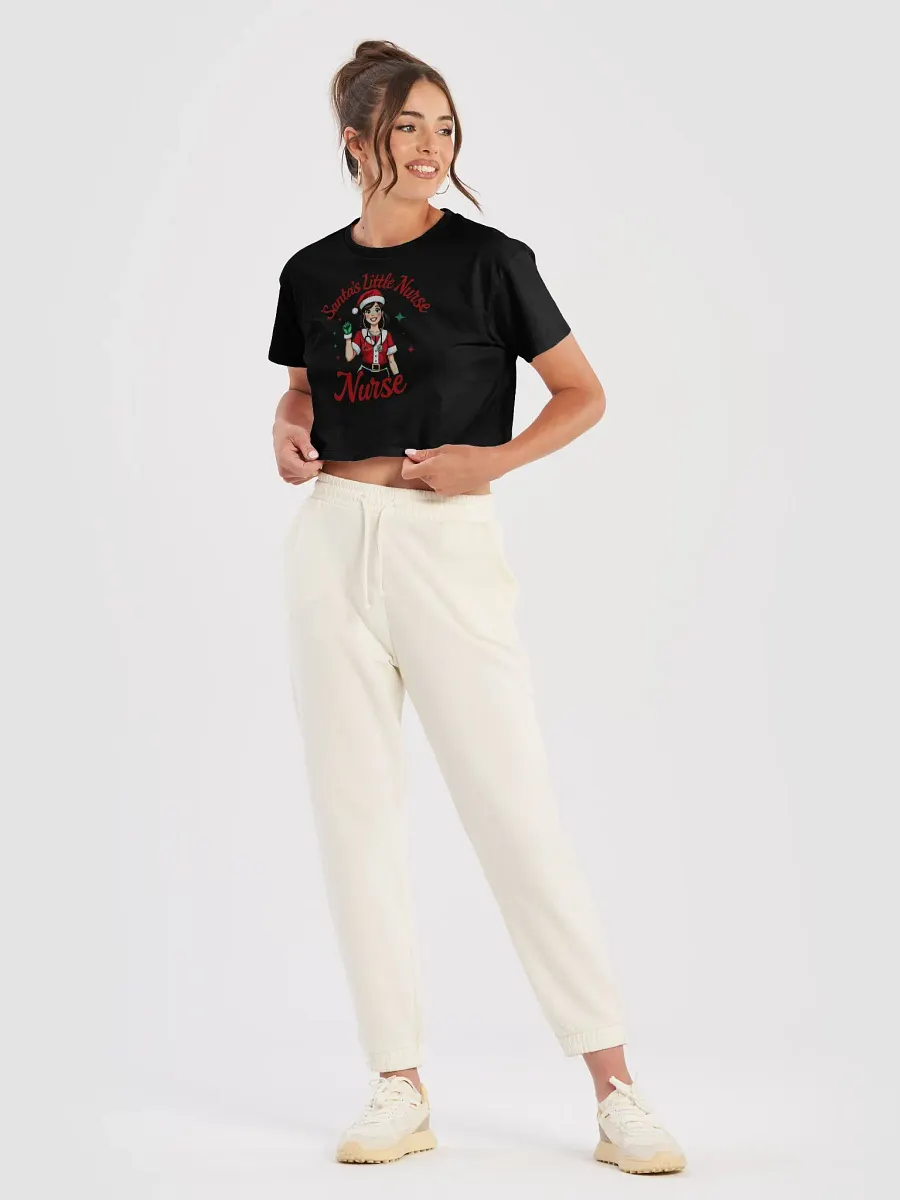 Santa's Stethoscope Little Nurse Premium Crop Top product image (35)