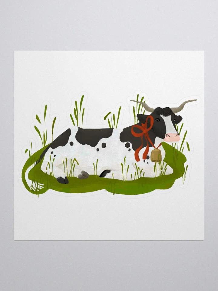 Resting Cow Sticker product image (1)