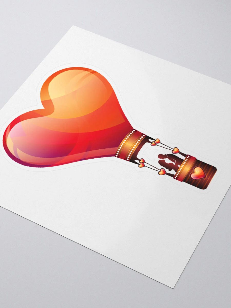 LOVE COUPLE IN A HOT AIR BALLOON HEART, LOVE, PROFILE, RED, PUNK, RETRO, VINTAGE, ADVENTURE, VALENTINES DAY, ROMANTIC, ROMANCE, COUPLE, GIRLFRIEND, BOYFRIEND, HUSBAND, WIFE product image (3)