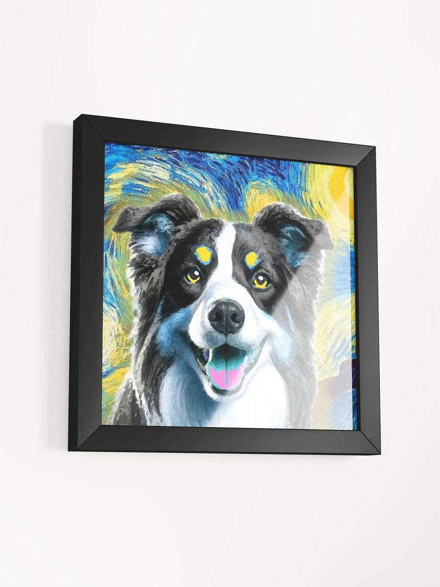 Australian Shepherd Starry Night Framed Wall Art product image (40)