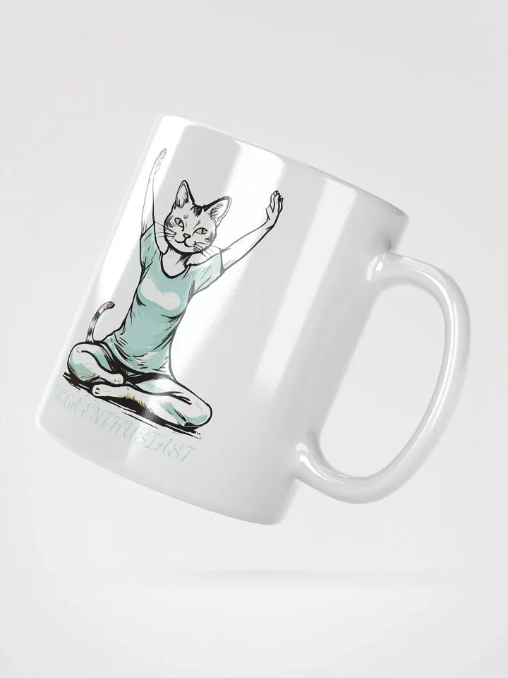 Funny Yoga Cat Mug for Yoga Enthusiasts - Cute Yoga Pose Cat Mug - Perfect Gift for Cat Lovers and Yoga Fans product image (2)