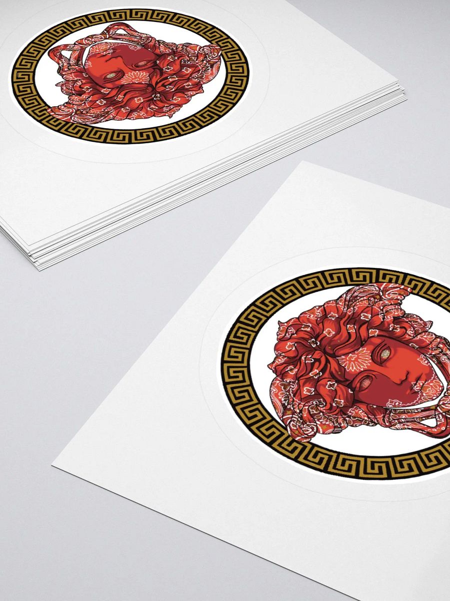 Red Versace Medusa Sticker product image (4)