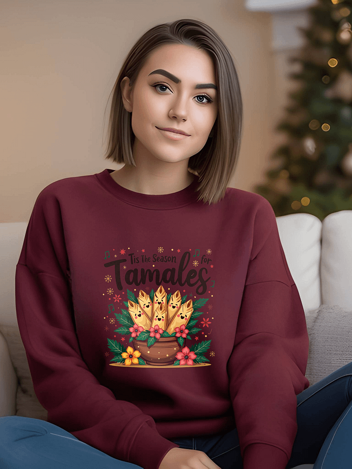 🌮🎄 Tis the Season for Tamales Sweatshirt product image (1)