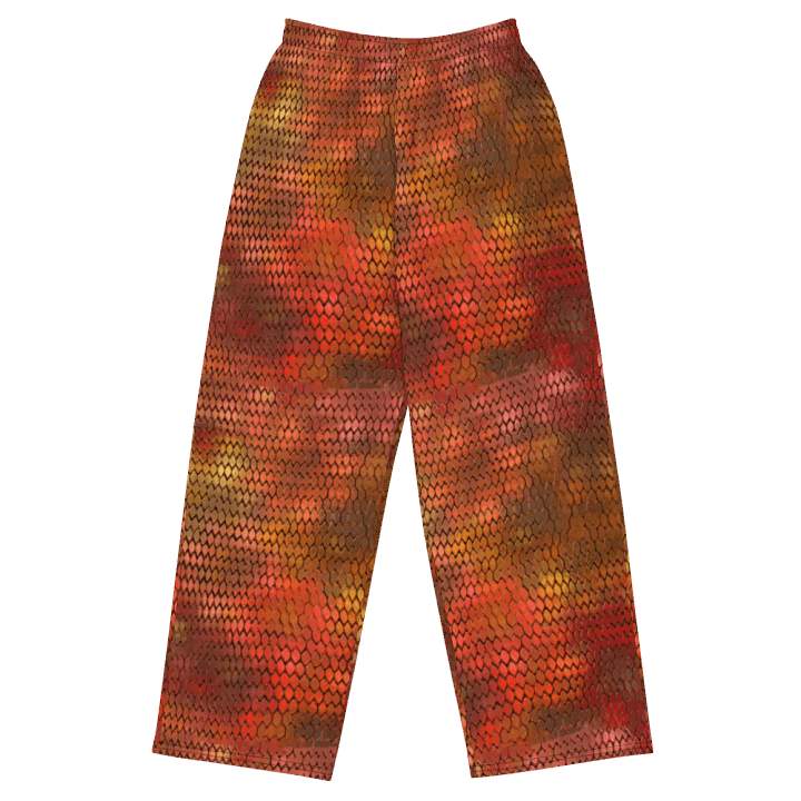 Orange Dragon Scales Wideleg Pants product image (1)
