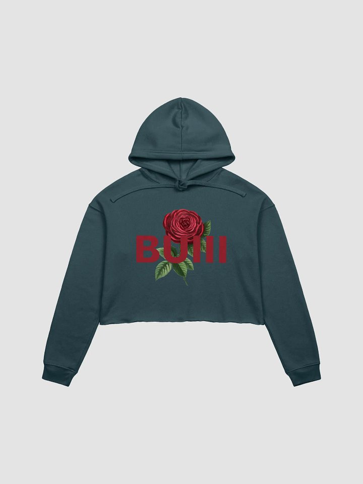 BUIII Logo Rose Fleece Crop Hoodie product image (3)