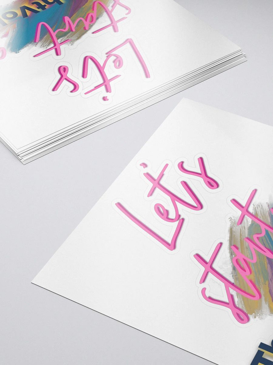 Let's start a ThoughtVolution Sticker product image (5)