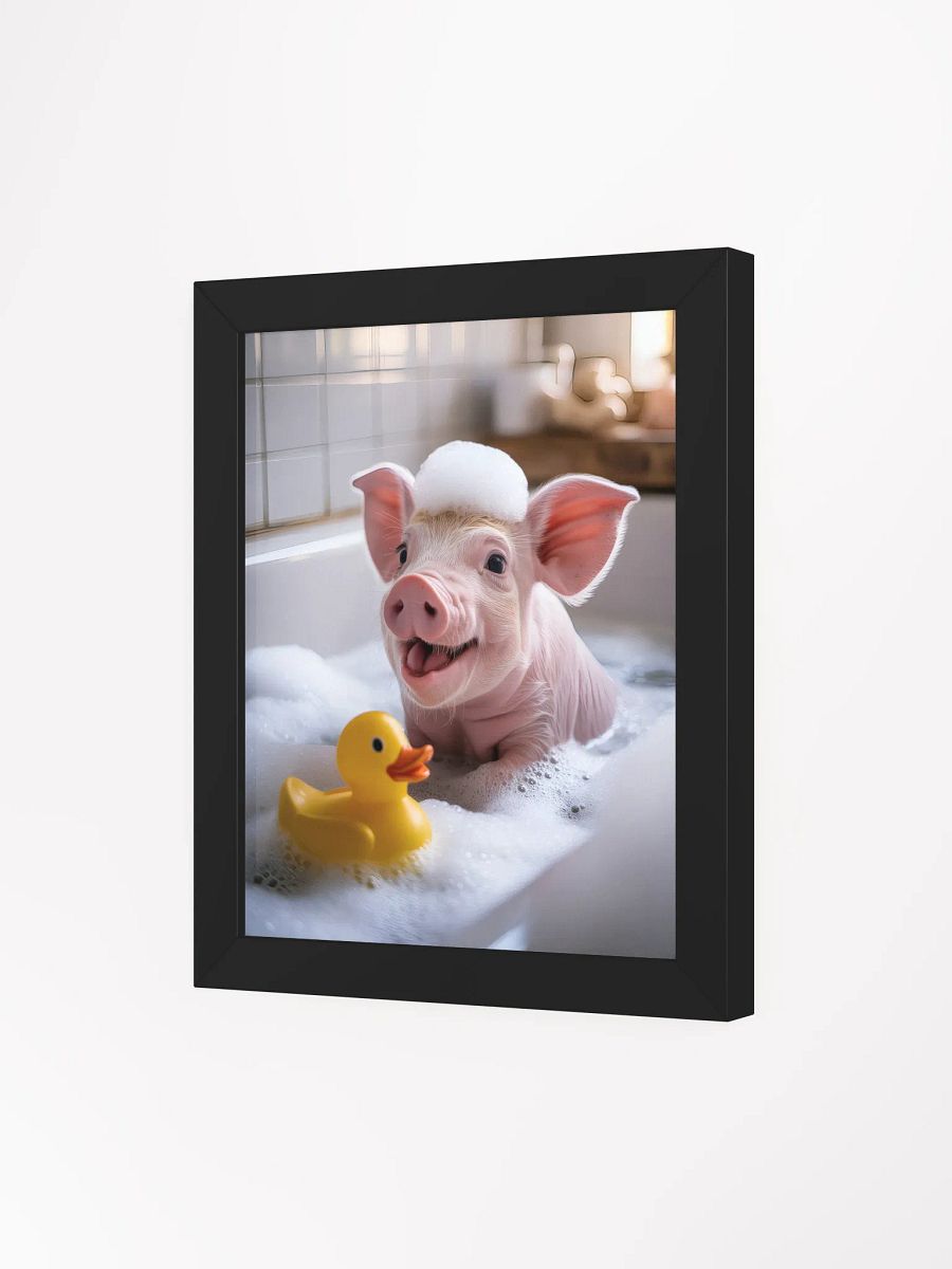 Piglet Bubble Bath Bliss, Framed Poster product image (4)