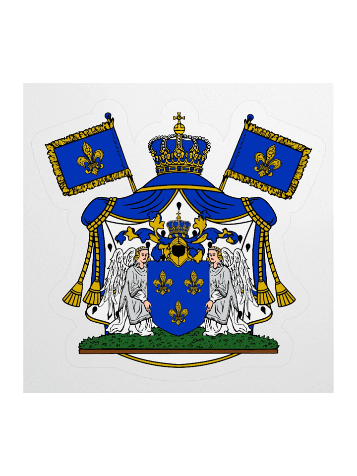 French Royal Coat of Arms Kiss Cut Sticker product image (1)