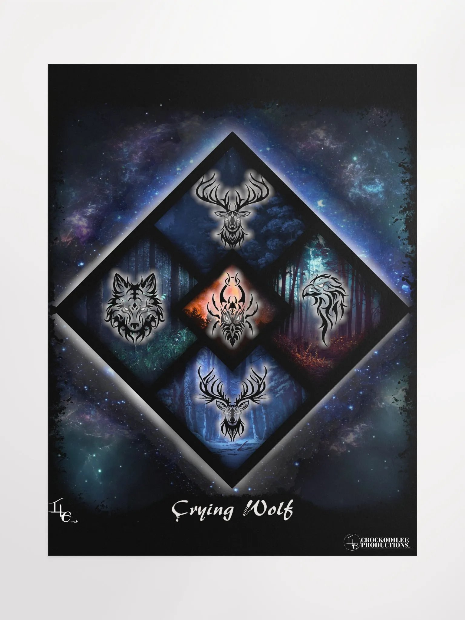 Crying Wolf Galaxy Poster product image (1)