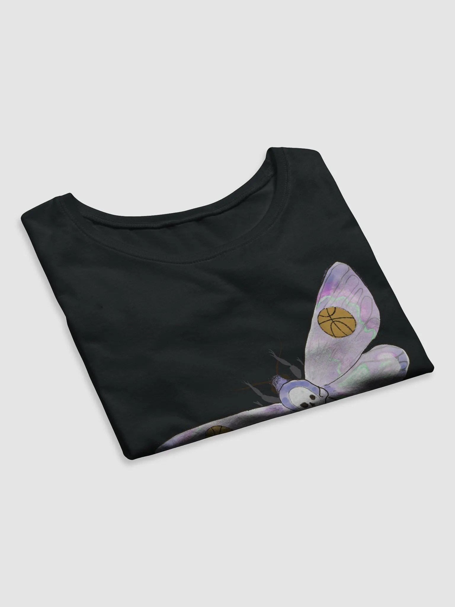 Basketball Death Moth Crop Short Sleeve product image (19)