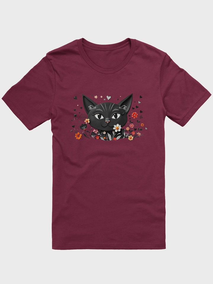 Whimsical Flower Kitty T-Shirt product image (2)