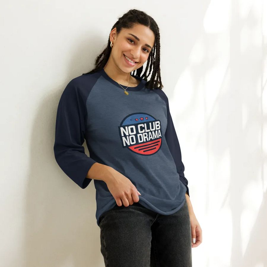 No Club No Drama Raglan Tee product image (13)