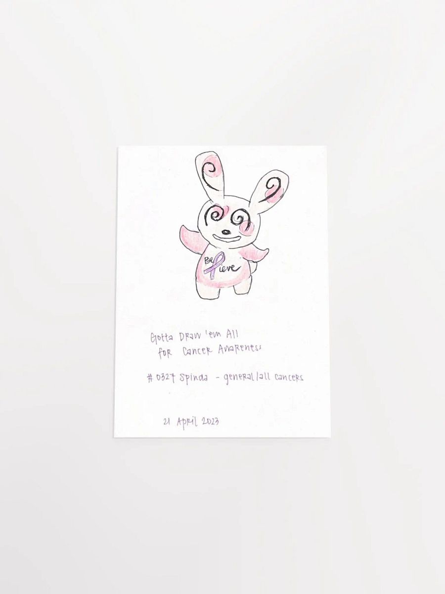 Dancing Panda Monster with General Cancer Awareness Ribbon product image (4)