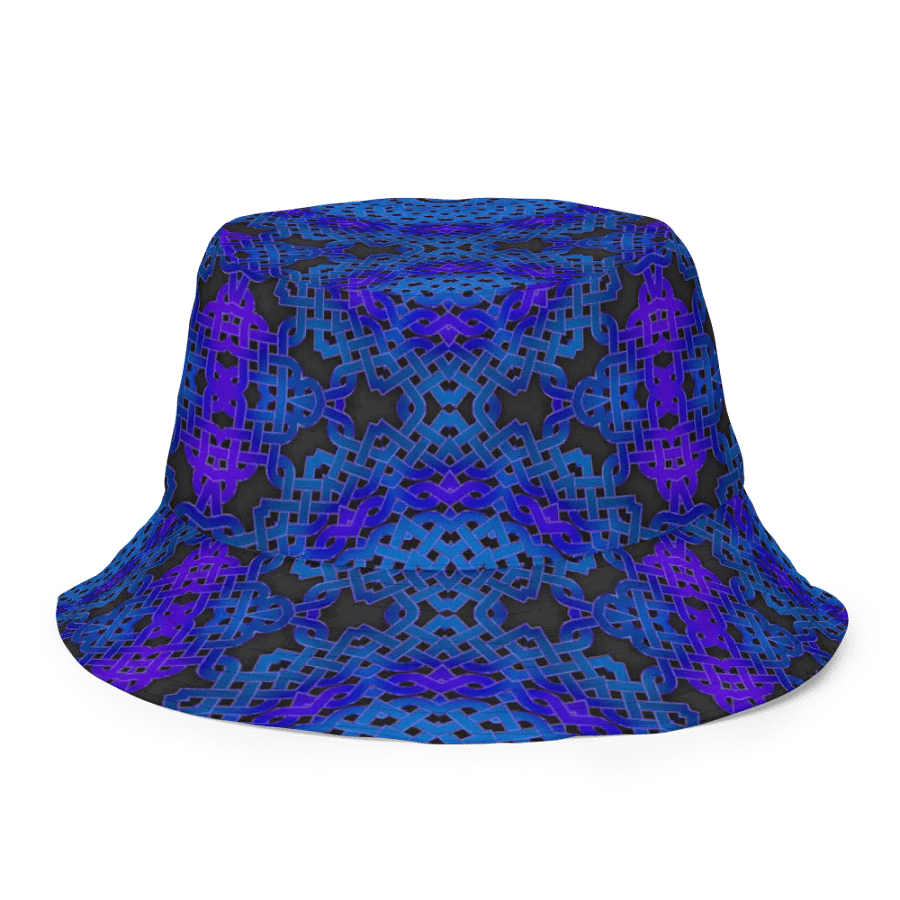 Blue Celtic Knot Kaleidoscope Buckethat product image (9)