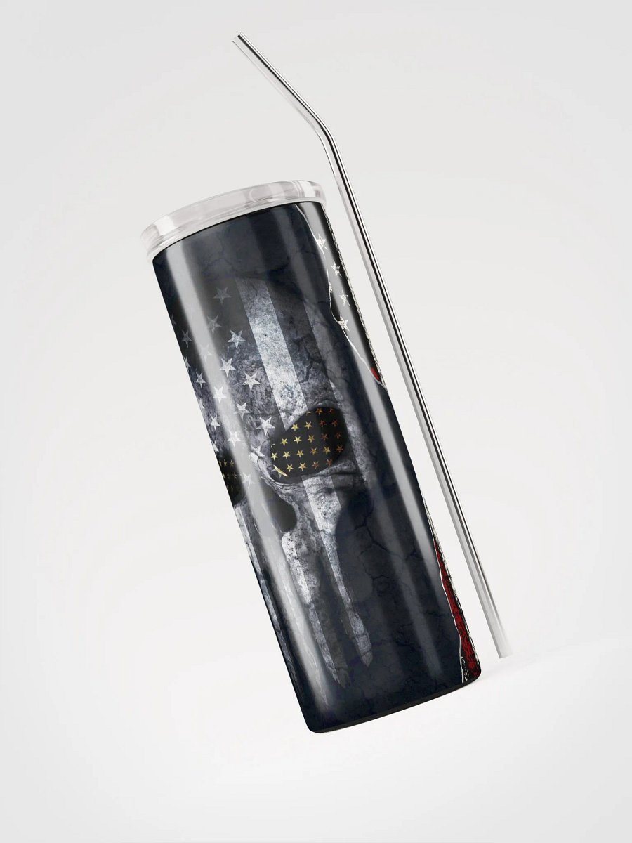 Patriotic Skull Stainless Steel Tumbler product image (3)