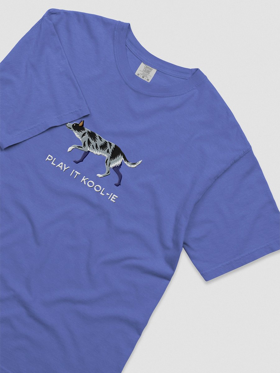 Play It Kool-ie T-Shirt(Embroidered) of an Australian Koolie(Blue Merle) product image (35)