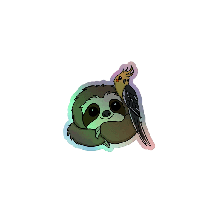 Holographic Sticker Sheet - Cockatiel product image (1)